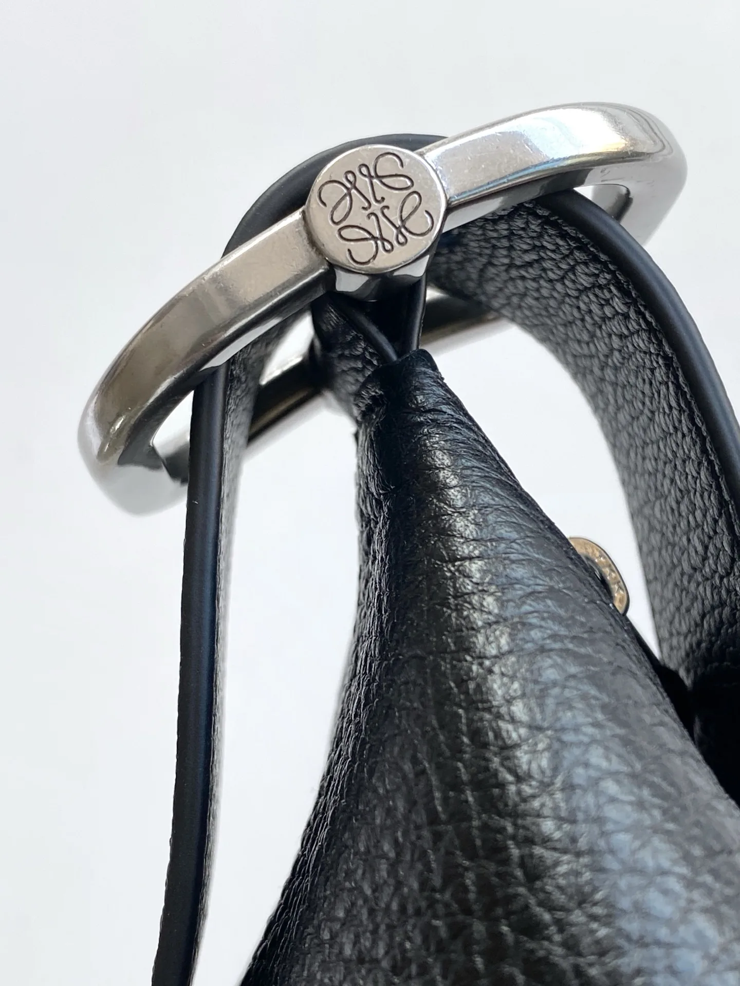 Loewe Black Grained Leather Hobo Bag product photo from LabelPicks