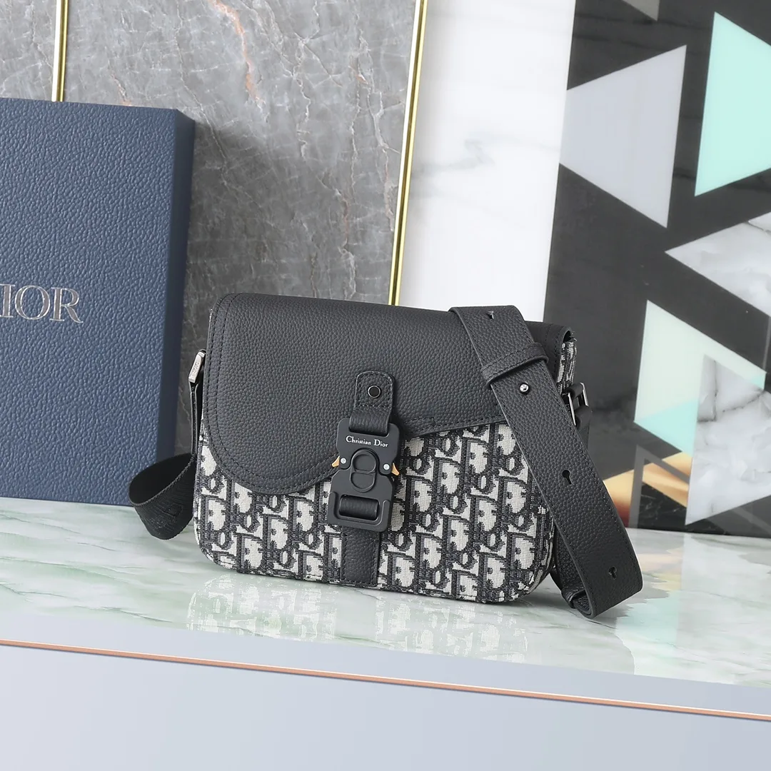 Dior Black Oblique Canvas Saddle Bag product photo from LabelPicks