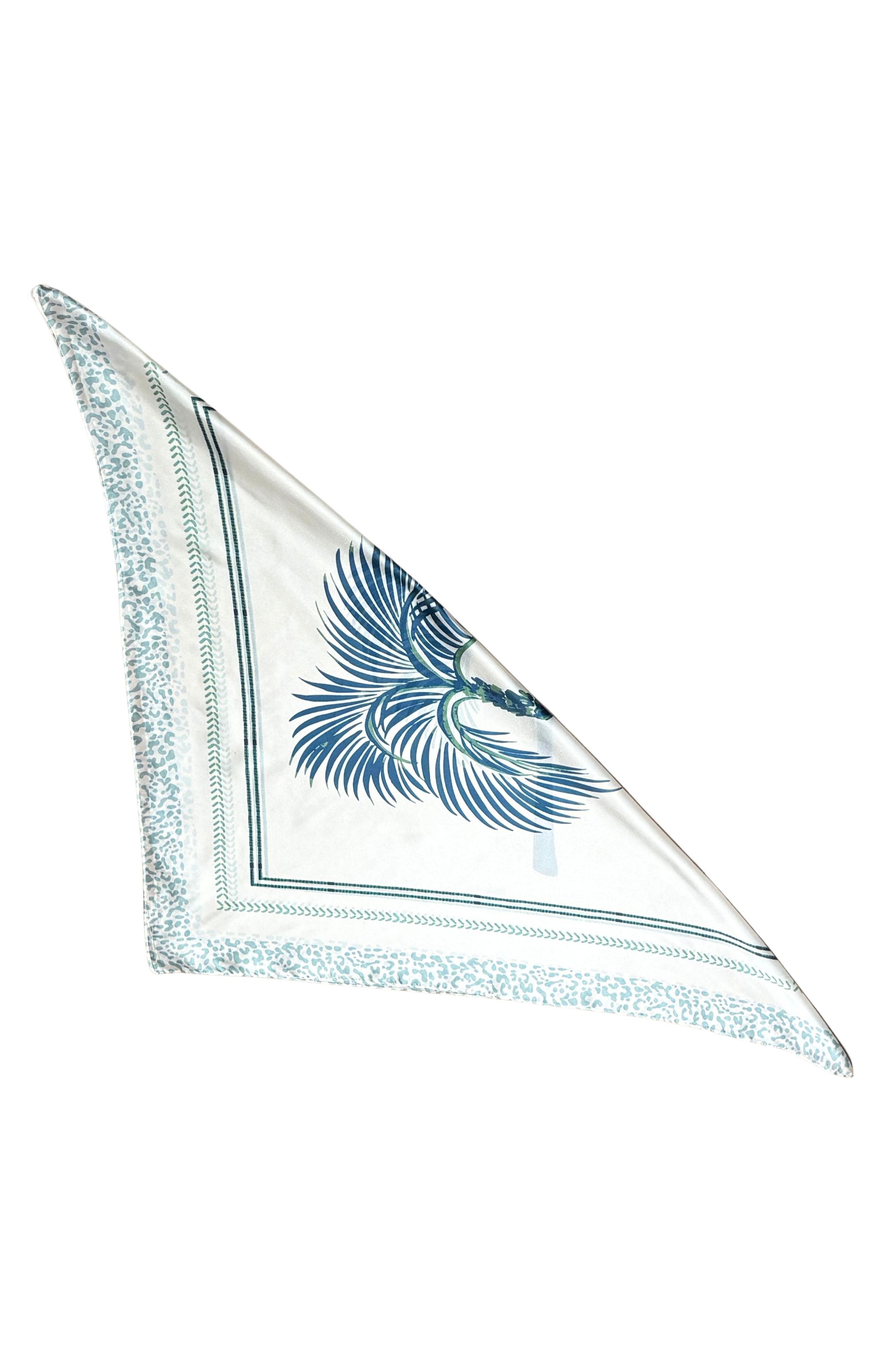 Nicole Miller Palm Tree Satin Scarf