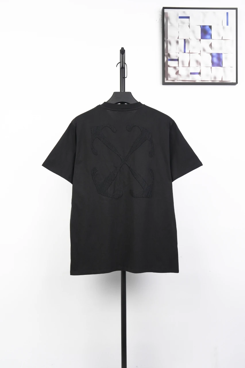 Off-White Black Tonal Arrow Embroidered T-Shirt product photo from LabelPicks