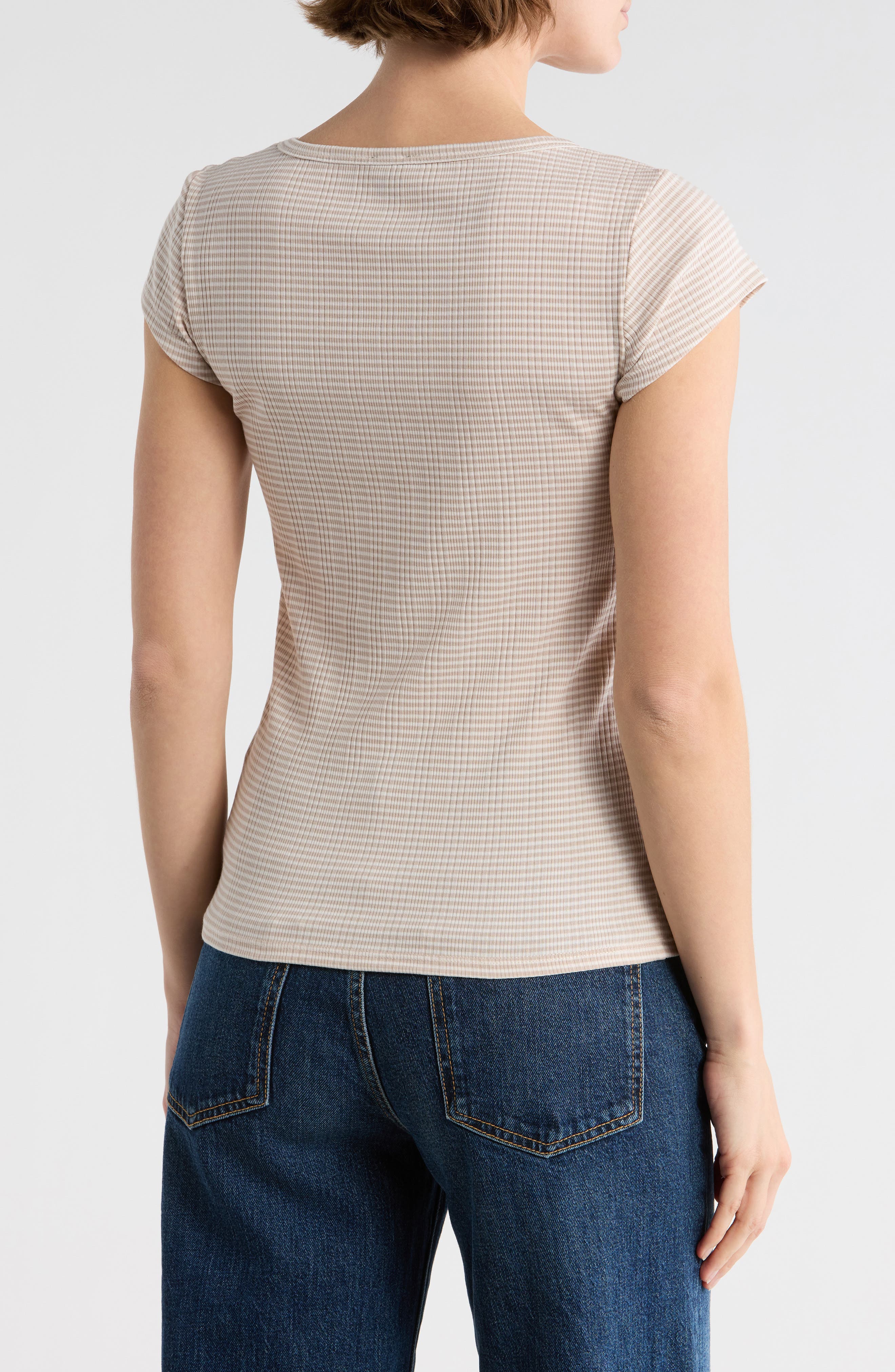 Splendid Fitted Scoop Neck T-Shirt