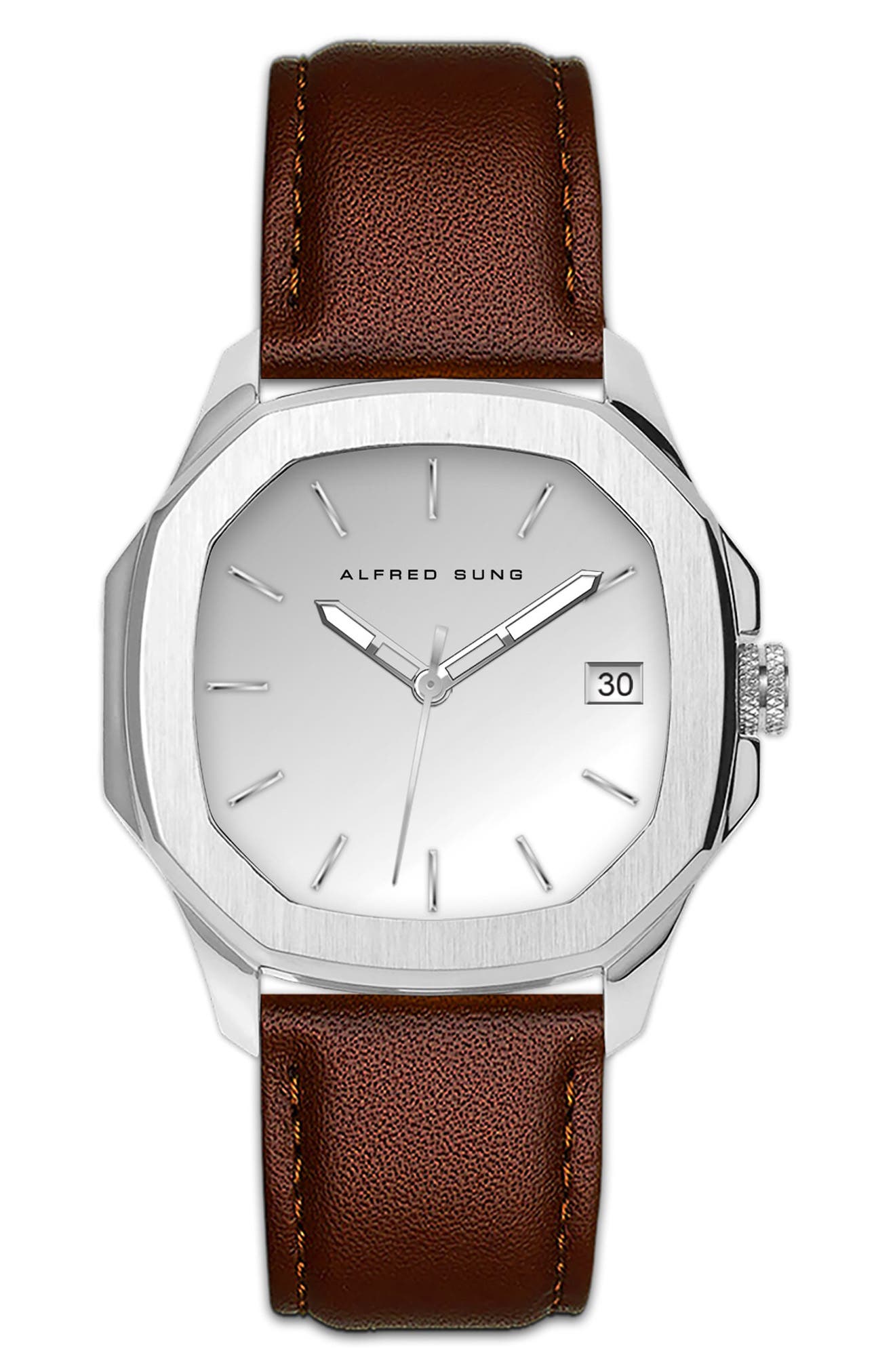 Alfred Sung Three-Hand Quartz Watch, 42mm