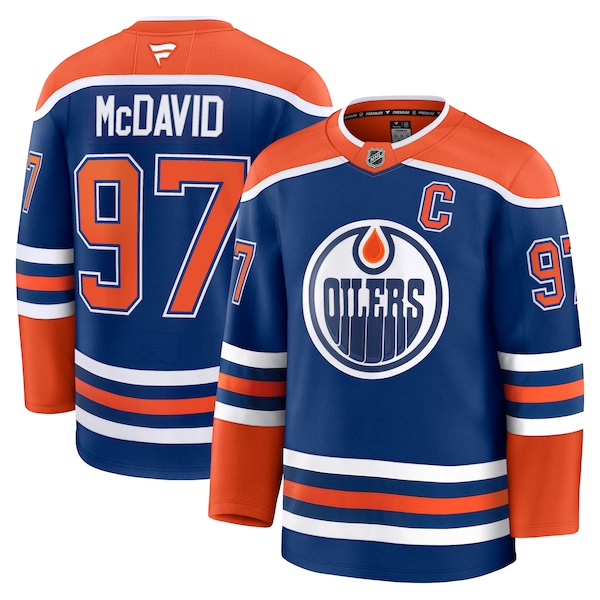 Connor McDavid Edmonton Oilers  Home Premium Jersey - Royal/White