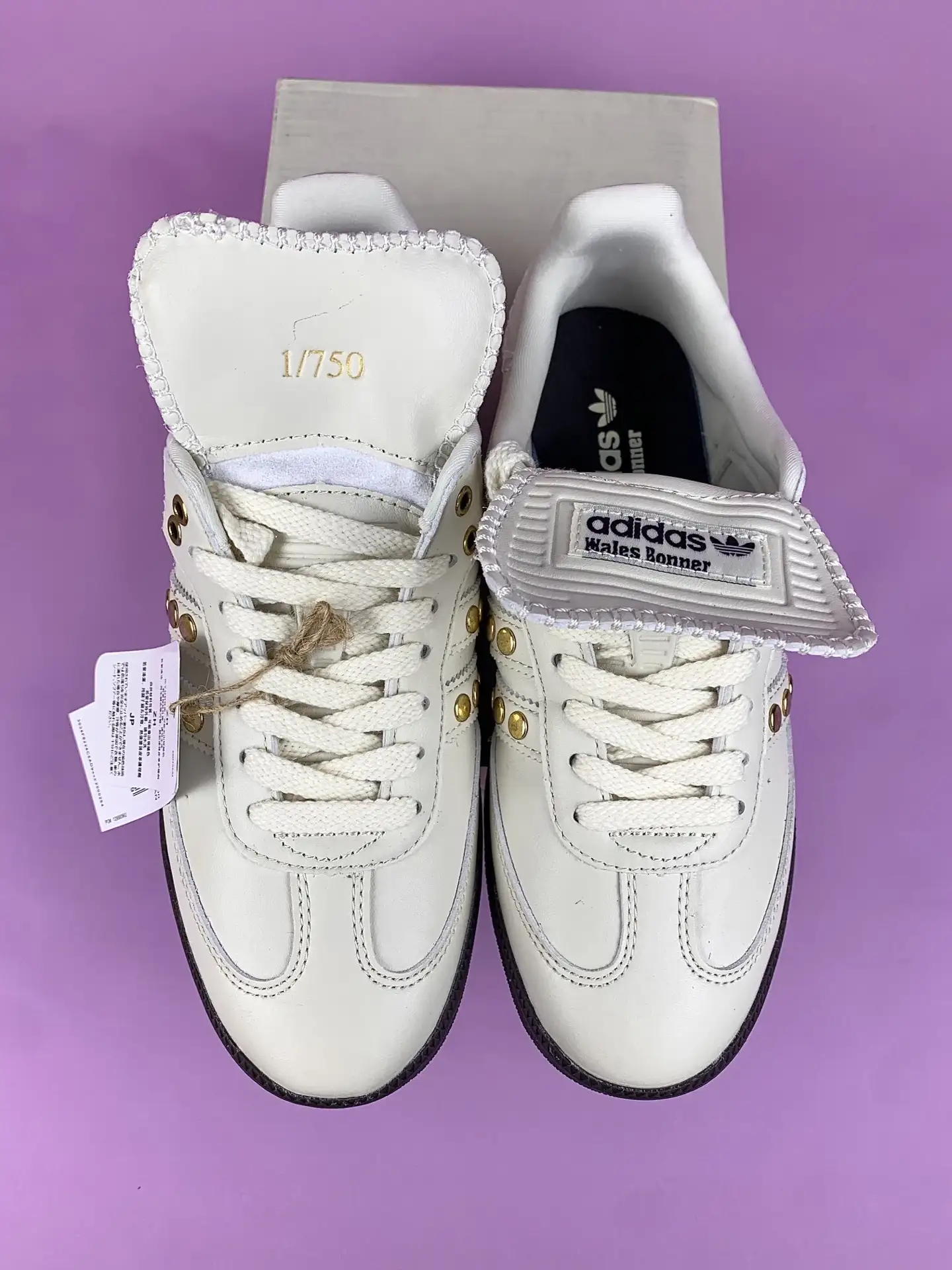 Wales Bonner x adidas Samba Studded Cream White Shoes product photo from LabelPicks