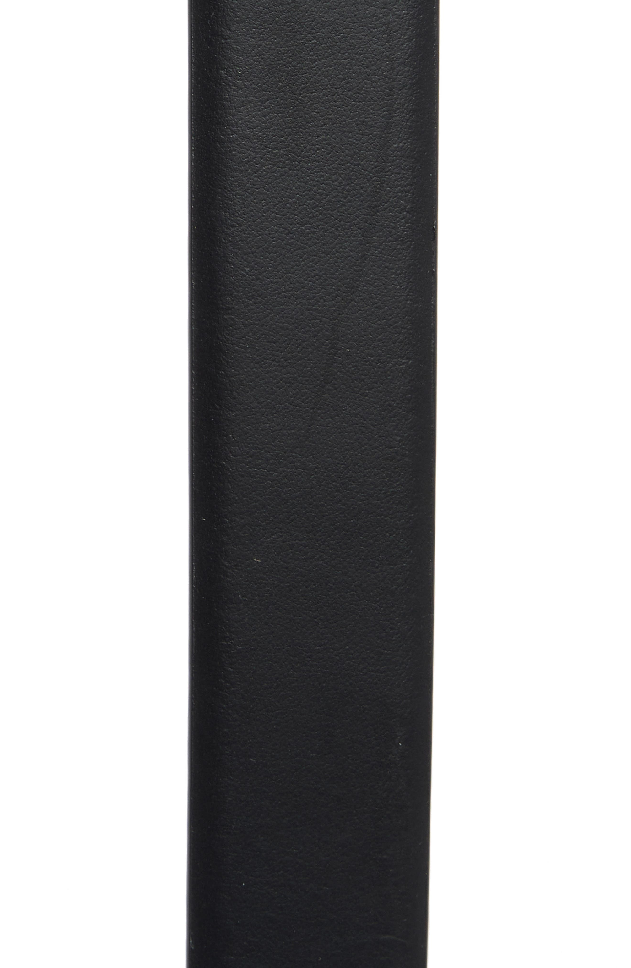 NORDSTROM RACK Square Buckle Leather Belt
