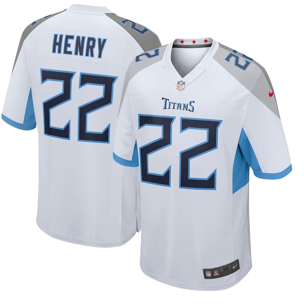 Derrick Henry Tennessee Titans Nike Youth Game Jersey - White/Light Blue/Navy