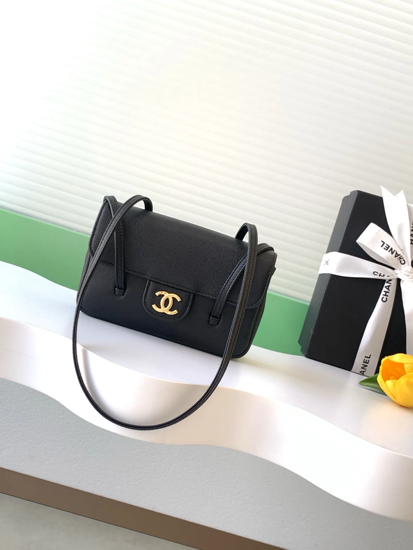 Chanel Grained Leather Top Handle Bag product photo from LabelPicks