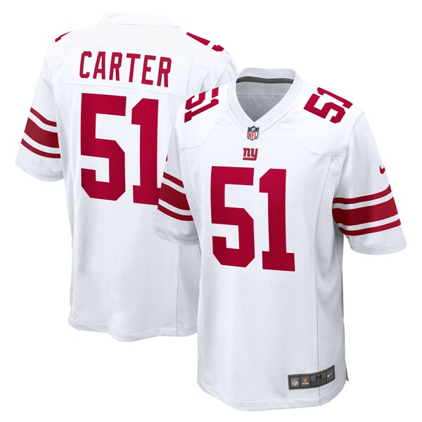 Abdul Carter New York Giants Nike First Round Pick Game Jersey - White/Red/Royal
