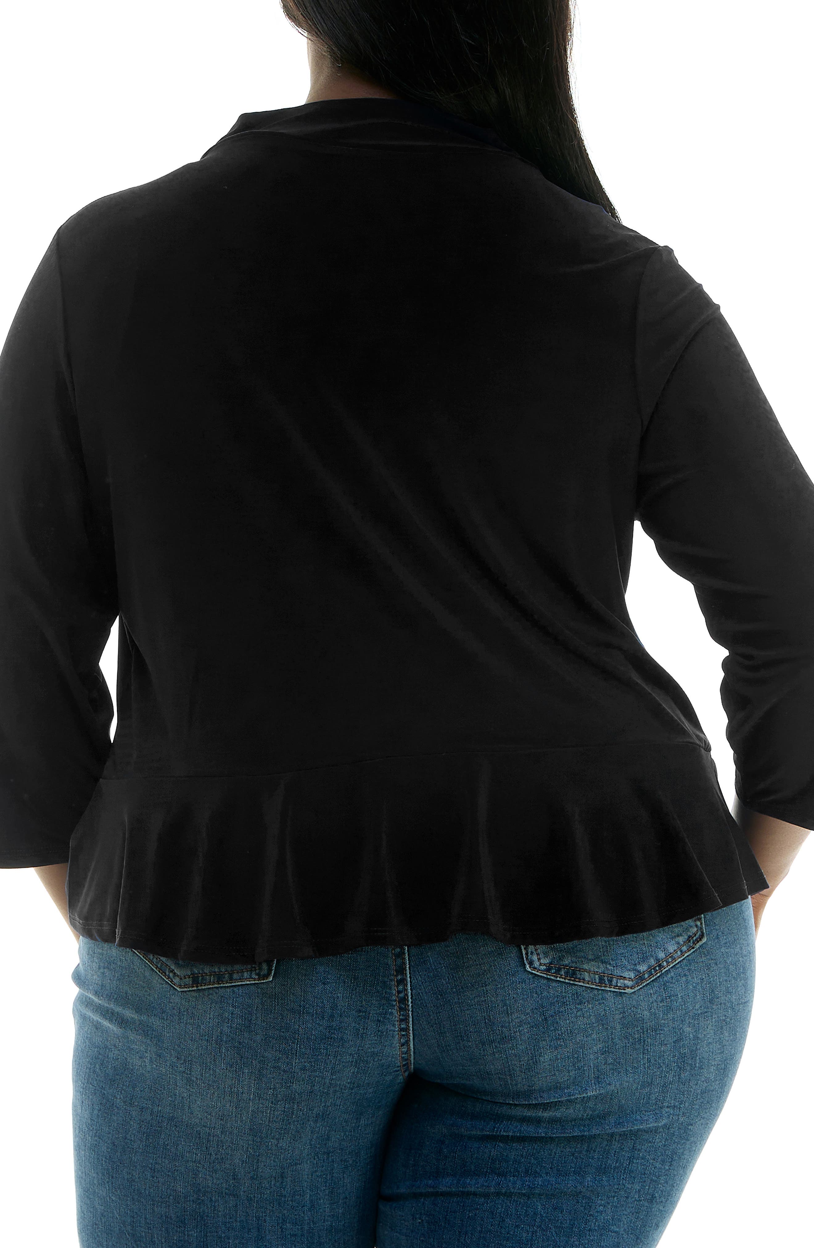 Nina Leonard Ruffle Bolero