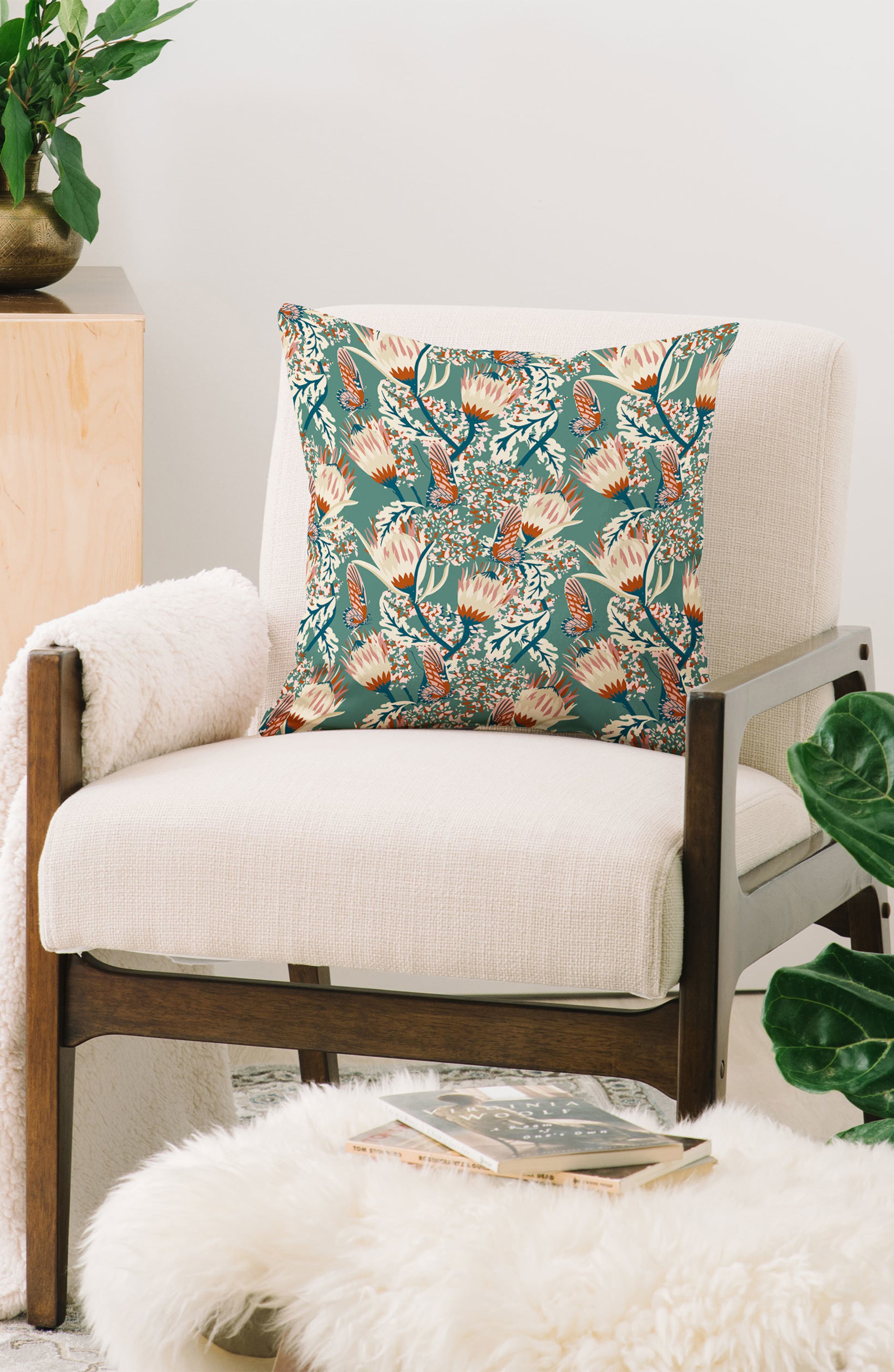 Deny Designs Holli Zollinger Zarah Butterfly Throw Pillow