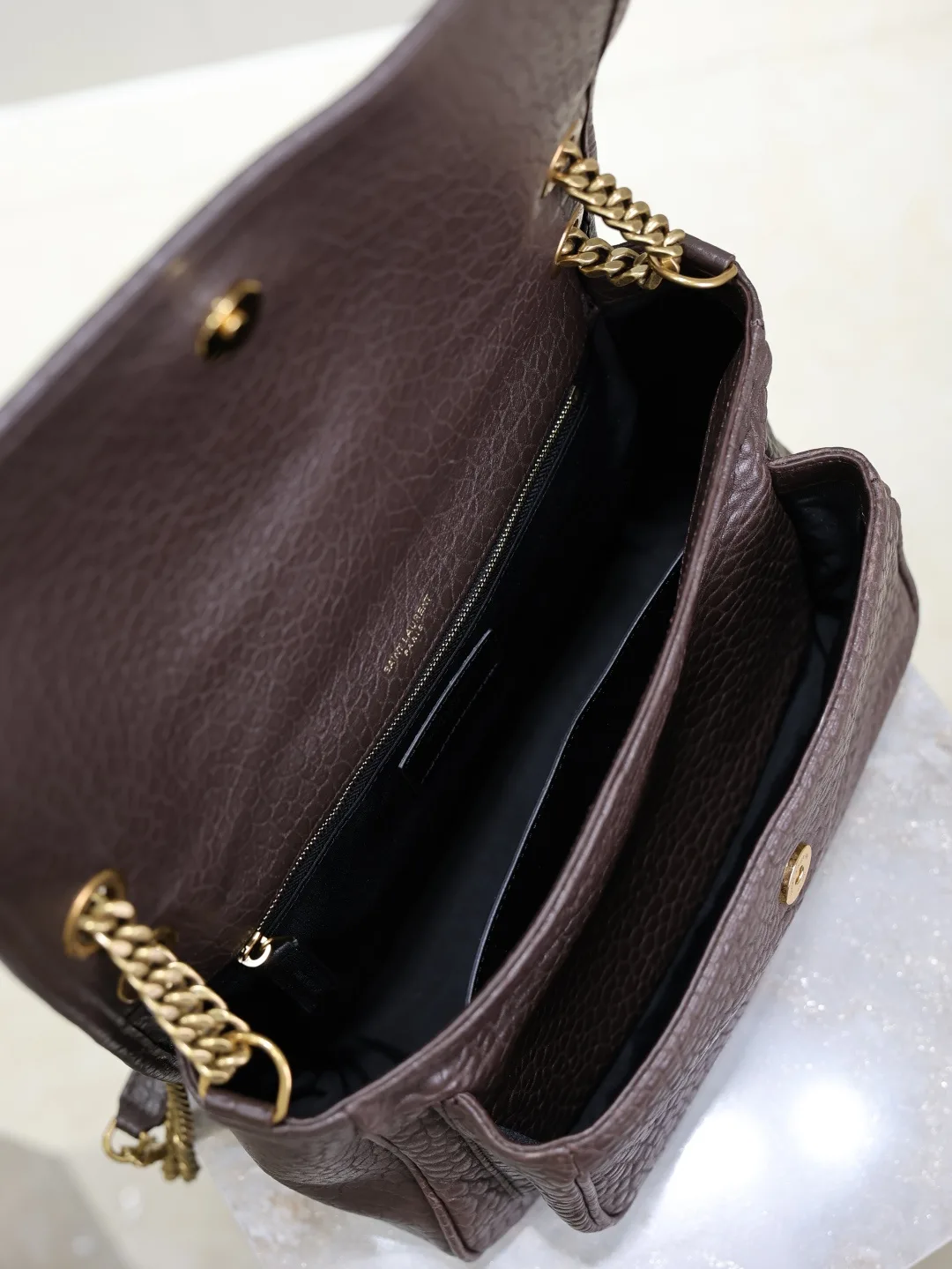 Saint Laurent Niki Brown Lambskin Shoulder Bag product photo from LabelPicks