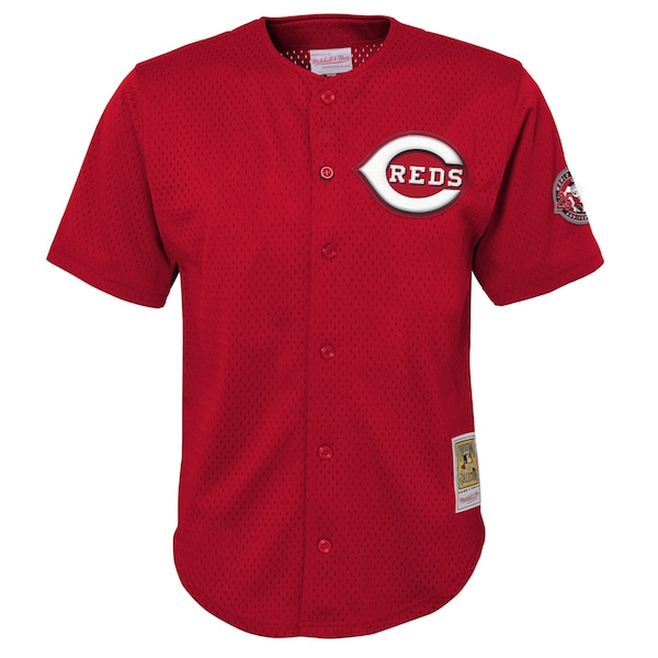 Ken Griffey Jr. Cincinnati Reds Youth Cooperstown Collection Mesh Batting Practice Jersey - Red