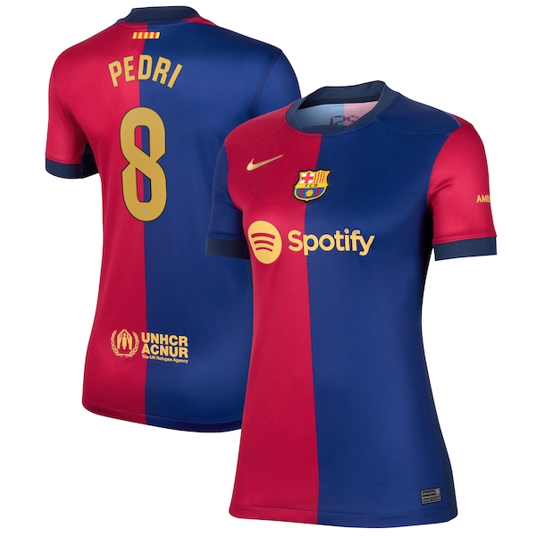 Pedri Barcelona Nike Women's 2024/25 Home Replica Player Jersey - Royal