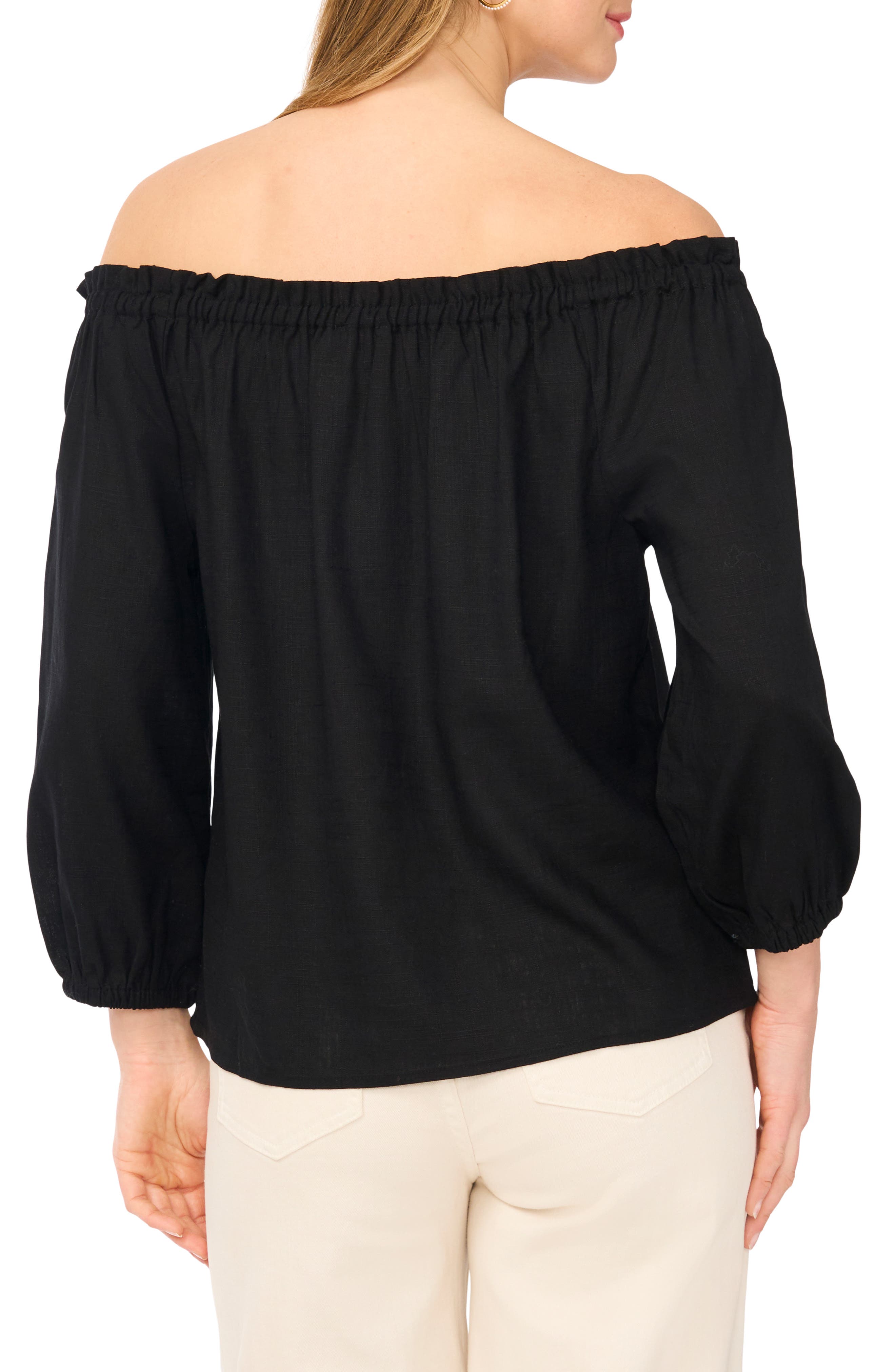 Vince Camuto Off the Shoulder Puff Sleeve Top
