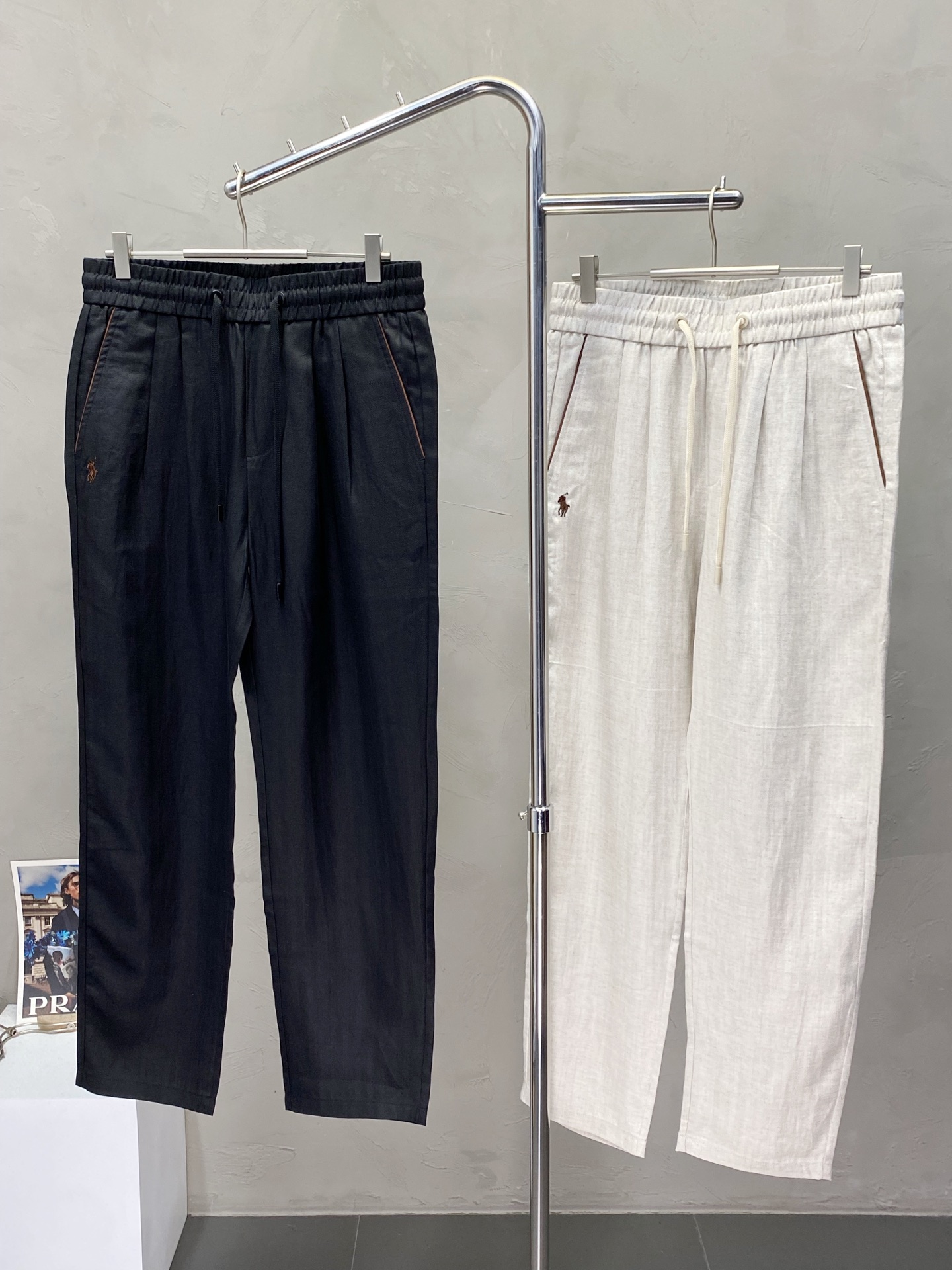 0618 The latest glitzy patchwork pants