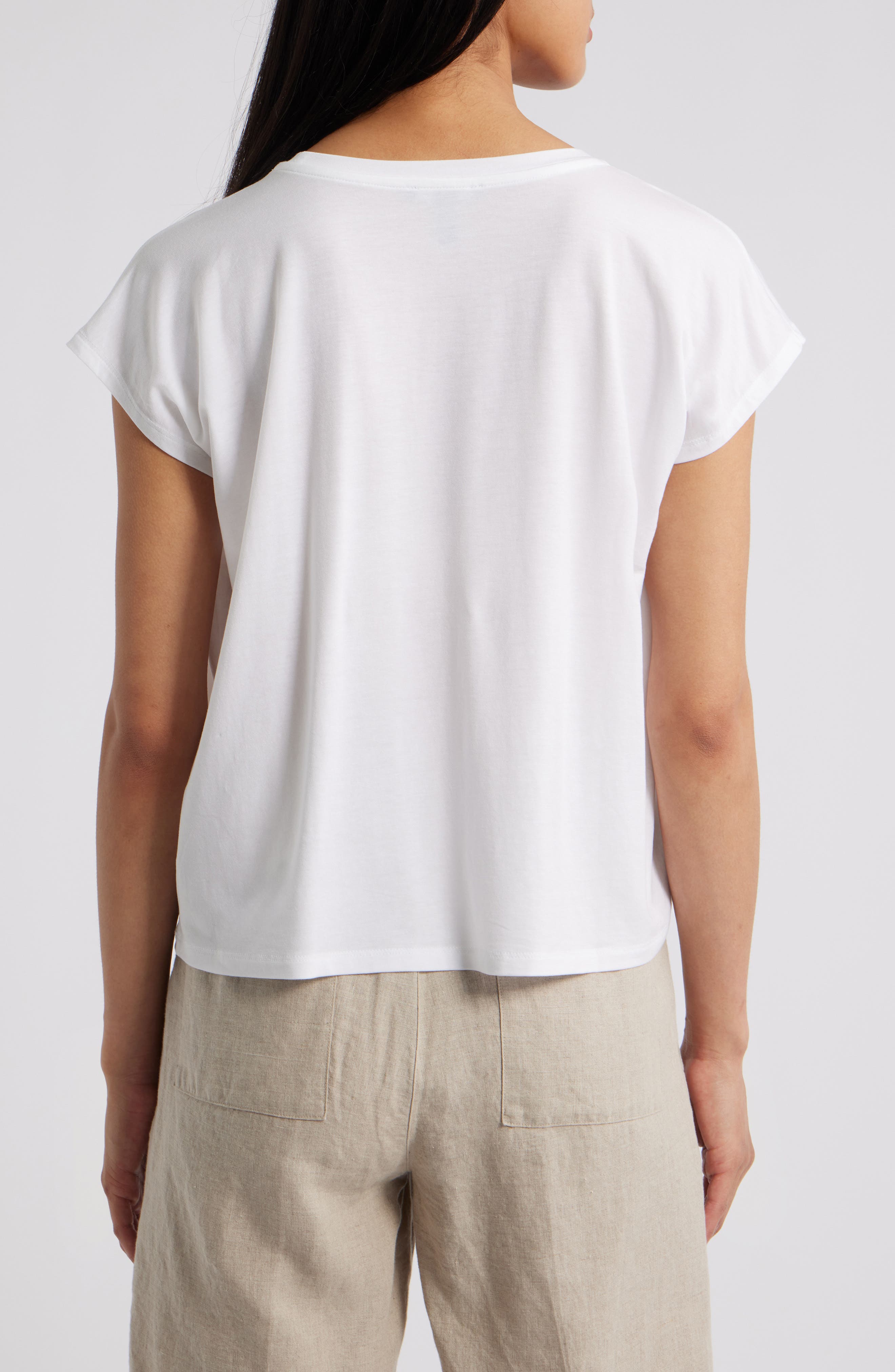 Eileen Fisher Short Sleeve Tencel® Lyocell T-Shirt