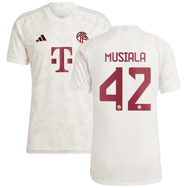 Jamal Musiala Bayern Munich adidas 2023/24 Third Replica Jersey - White