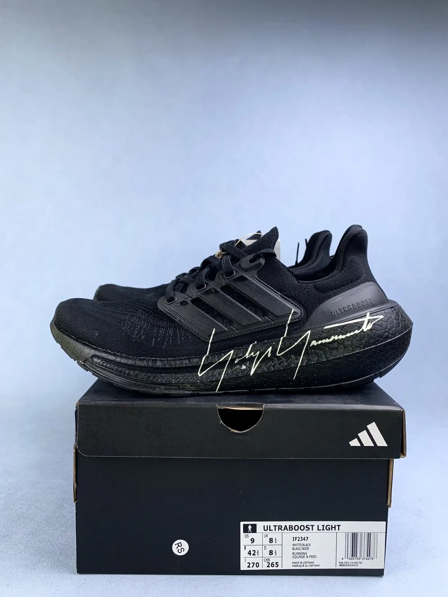 Y-3 x adidas Ultraboost Light Black Off White Shoes product photo from LabelPicks