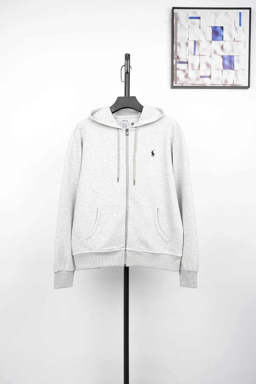 Ralph Lauren White Pony Embroidered Zip Hoodie product photo from LabelPicks