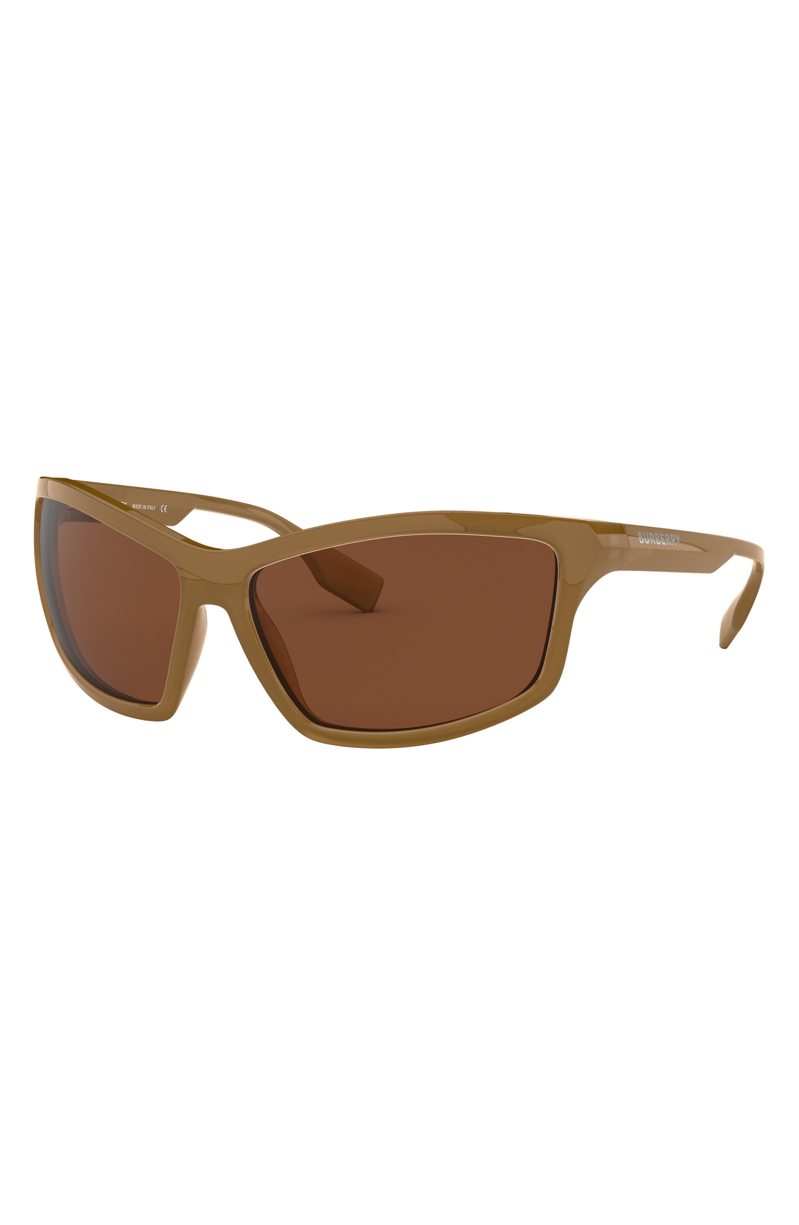 Burberry 66mm Rectangle Sunglasses
