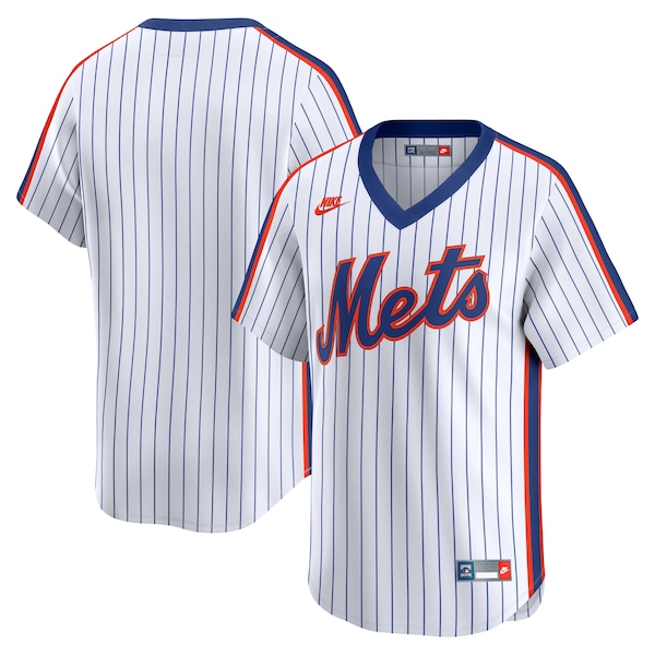 New York Mets Nike Throwback Cooperstown Collection Limited Jersey - White