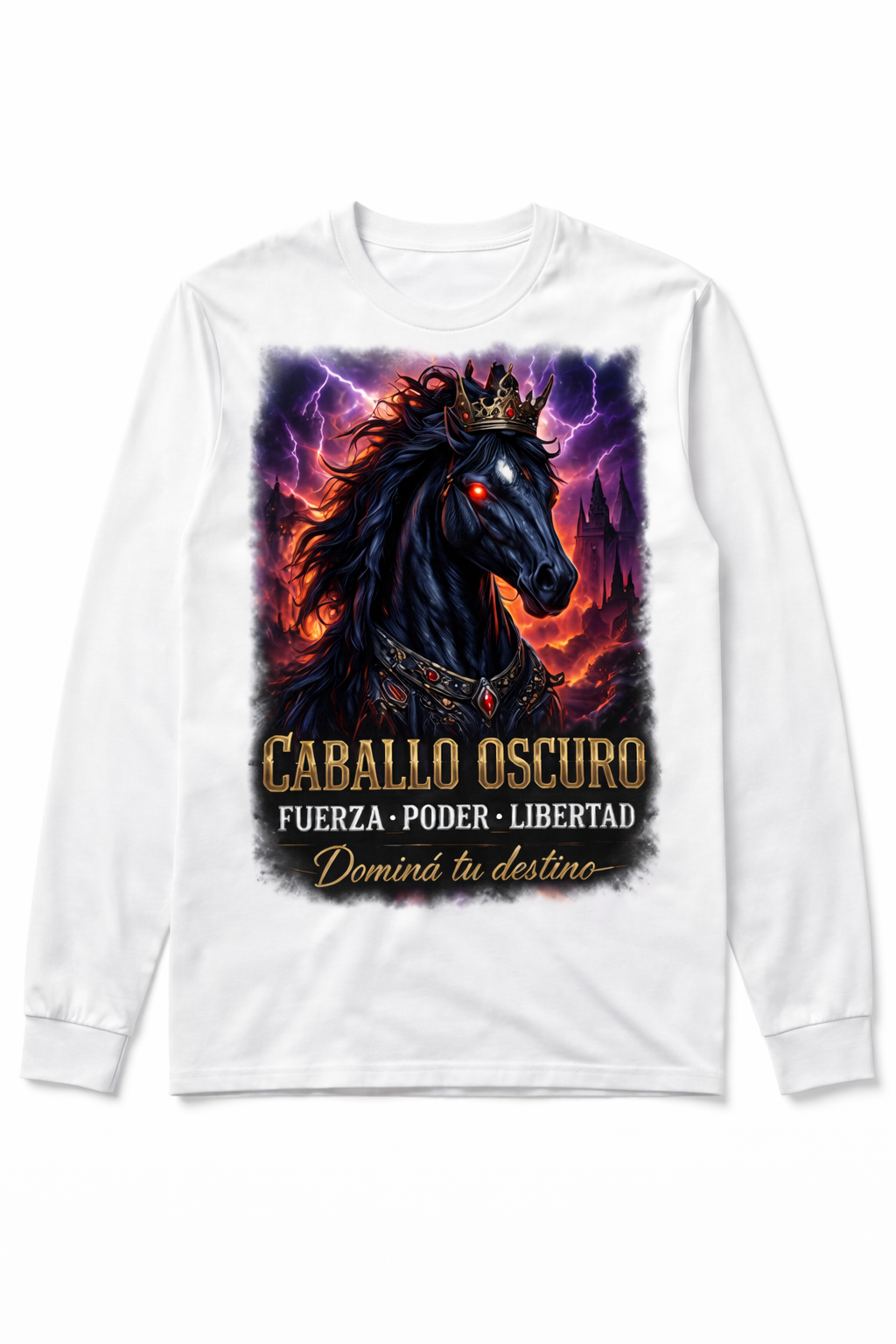 Remera Rey del Caballo Oscuro – Poder y Dominio