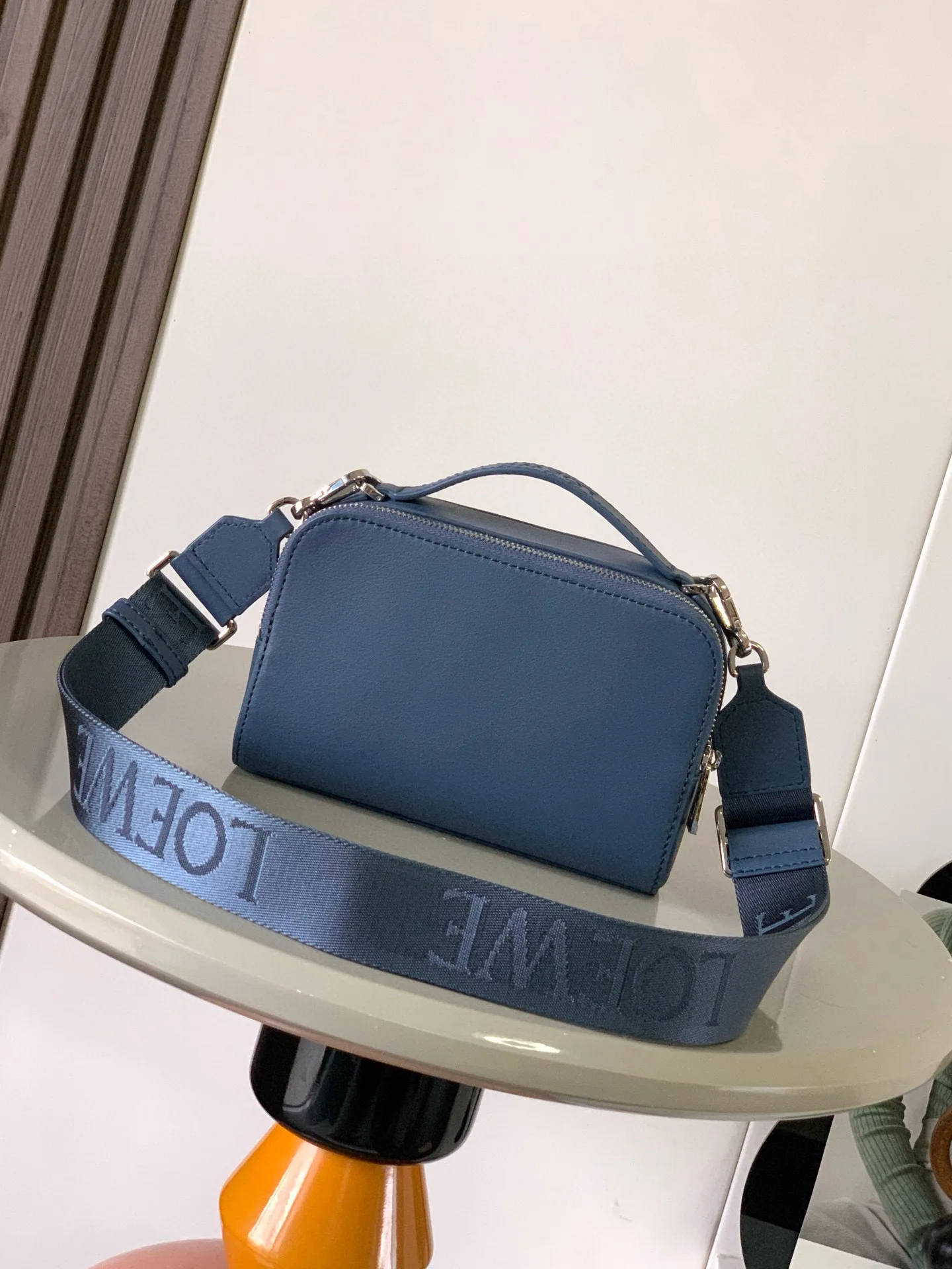 Loewe Blue Calfskin Crossbody Bag product photo from LabelPicks