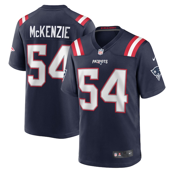 Jalen McKenzie New England Patriots Nike Team Game Jersey -  Navy