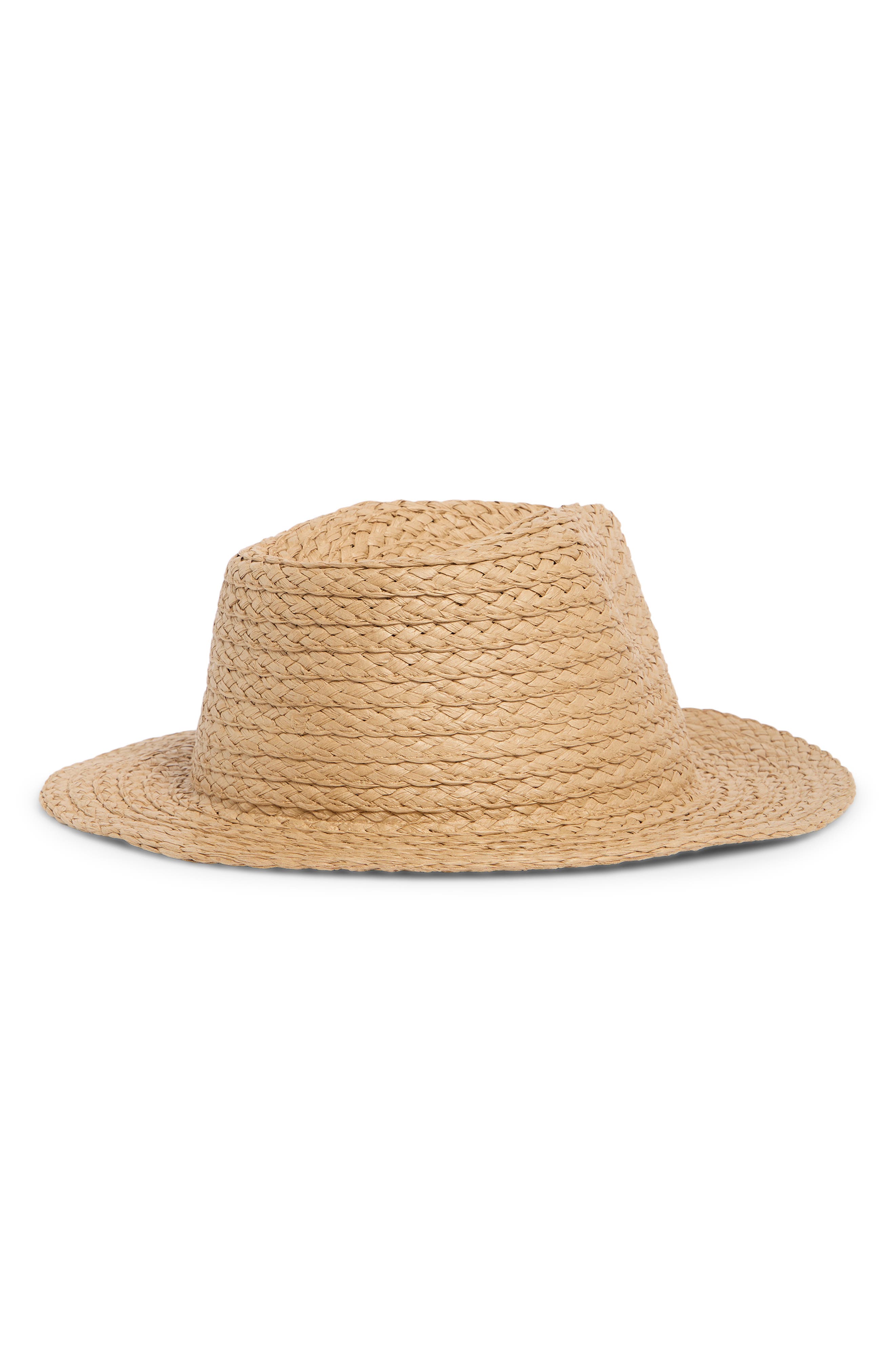 Steve Madden Beaded Sardine Straw Panama Hat