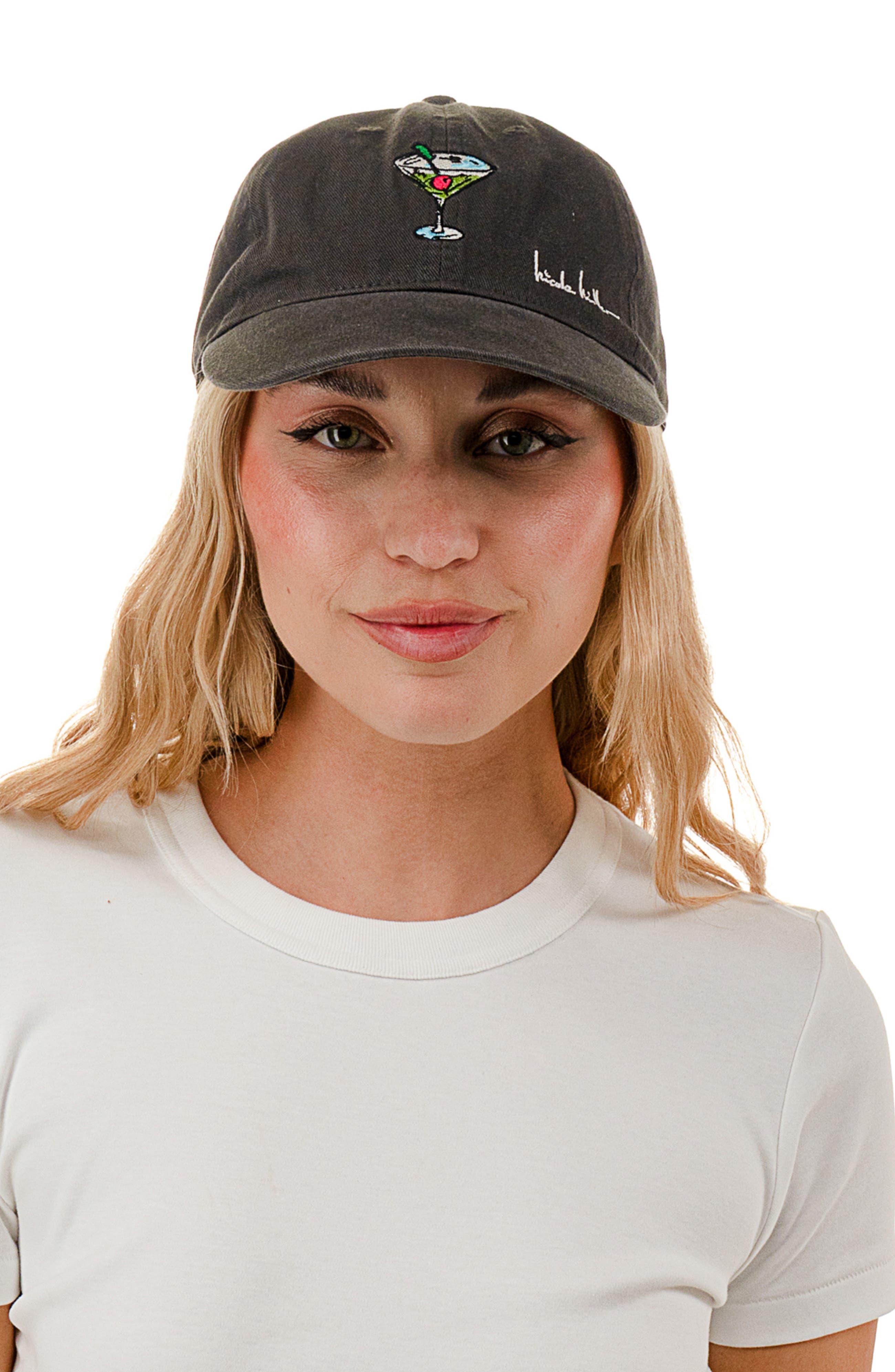 Nicole Miller Martini Icon Baseball Cap