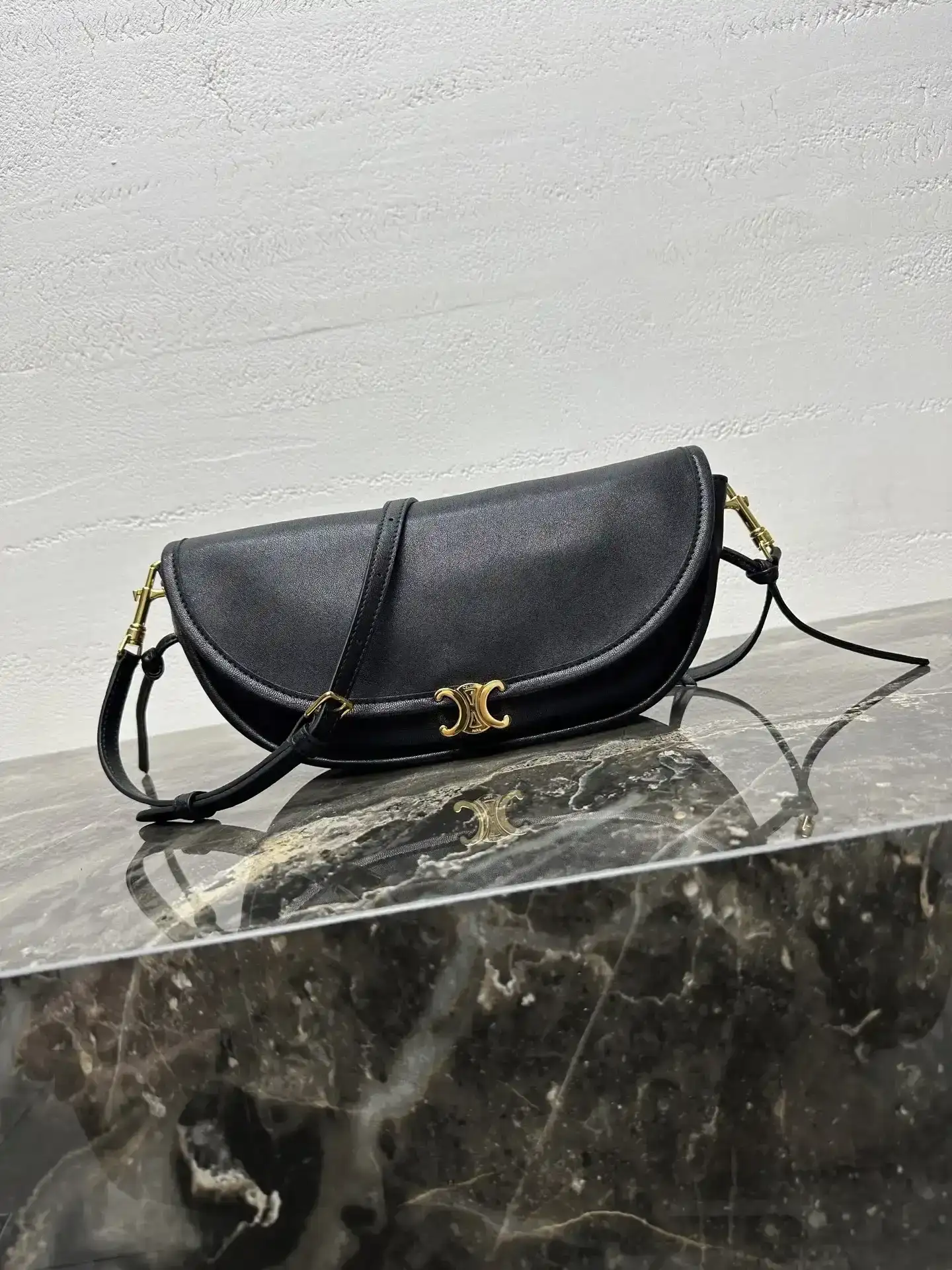 Celine Triomphe Lambskin Crossbody Bag product photo from LabelPicks