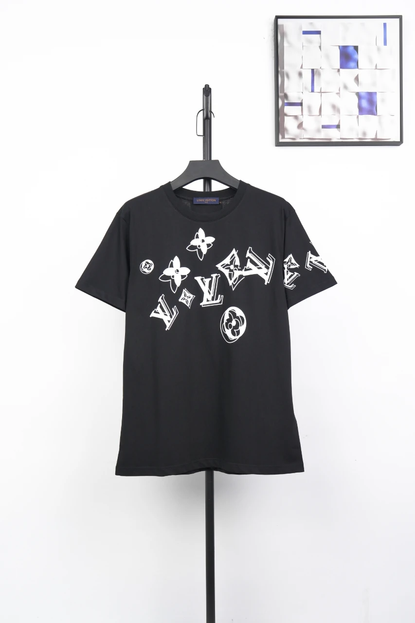 Louis Vuitton Black Sketch Monogram Print T-Shirt product photo from LabelPicks