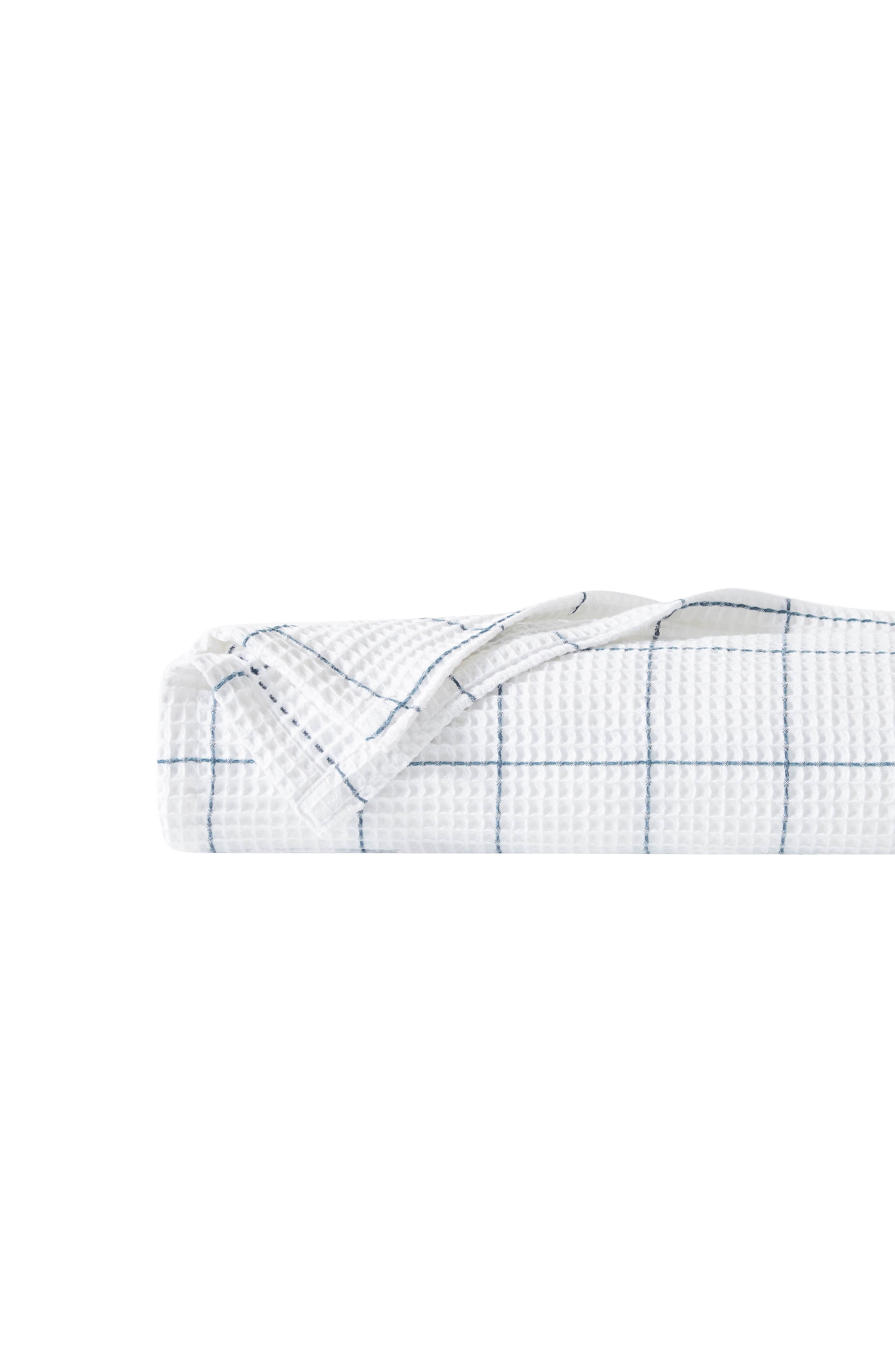 SOUTHSHORE FINE LINENS 2-Piece Check Cotton Waffle Throw Blankets