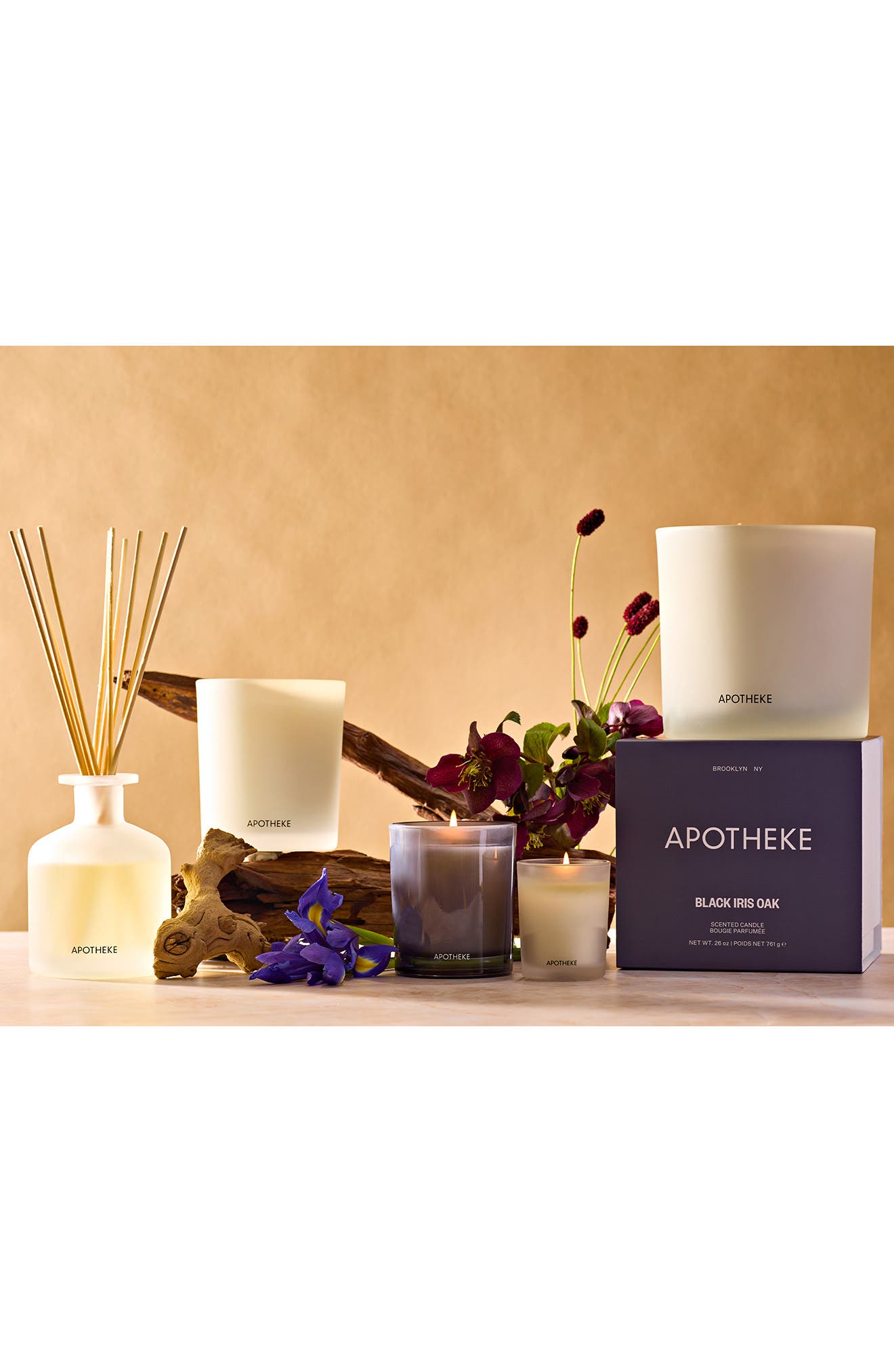 APOTHEKE Black Iris Oak Classic Scented Candle