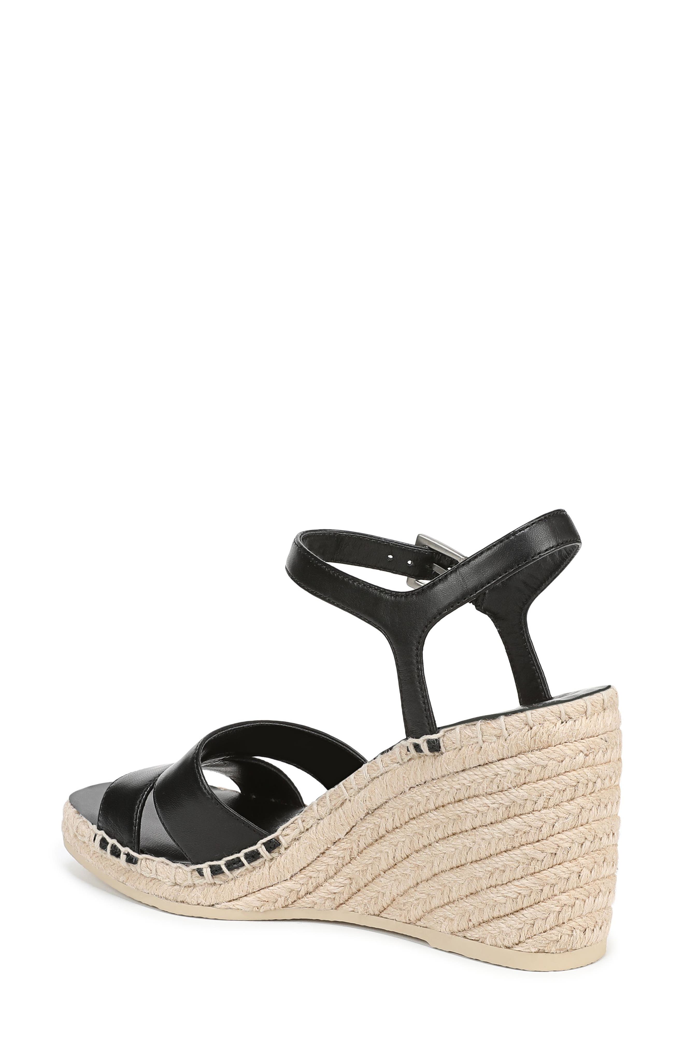 Vince Gwen Ankle Strap Espadrille Platform Wedge Sandal