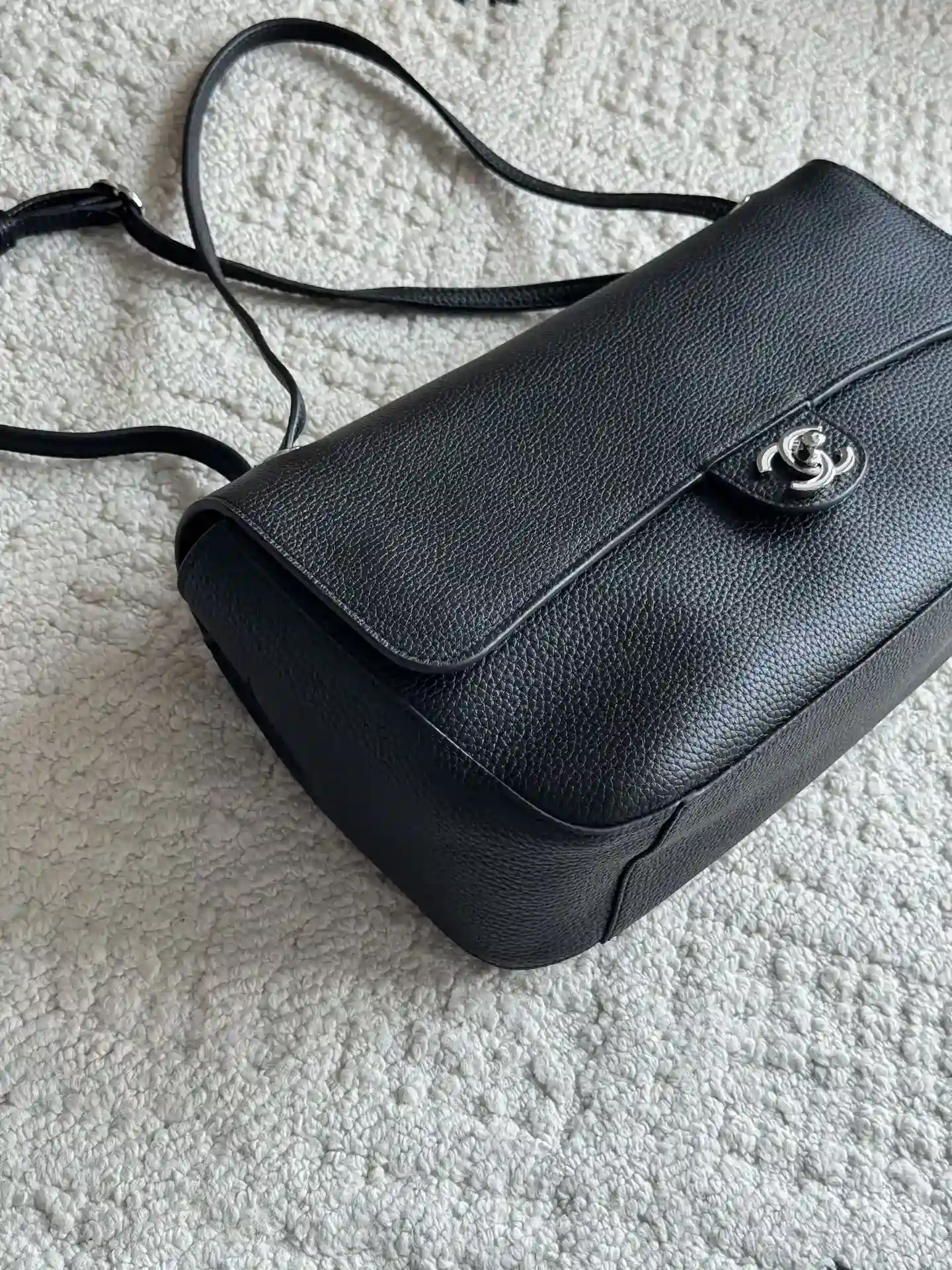 Chanel Classic Flap Burgundy Grained Leather Shoulder Bag product photo from LabelPicks