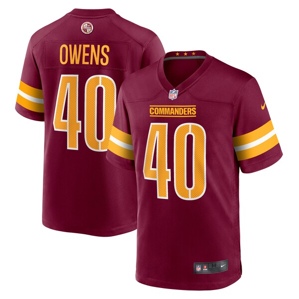 Tyler Owens Washington Commanders Nike  Game Jersey -  Burgundy