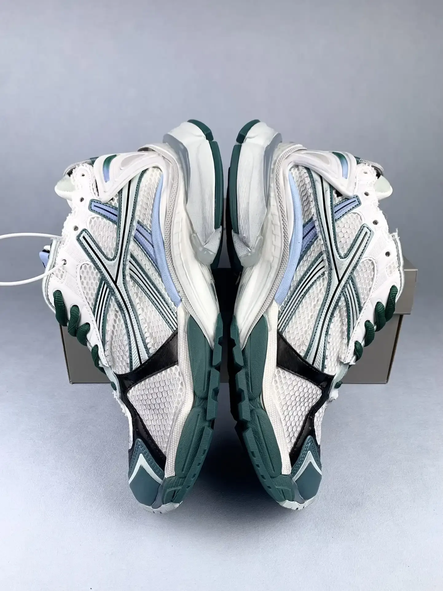 Runner Sneaker in White/Green/Blue product photo from LabelPicks