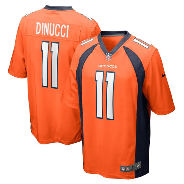 Ben DiNucci Denver Broncos Nike Team Game Jersey -  Orange