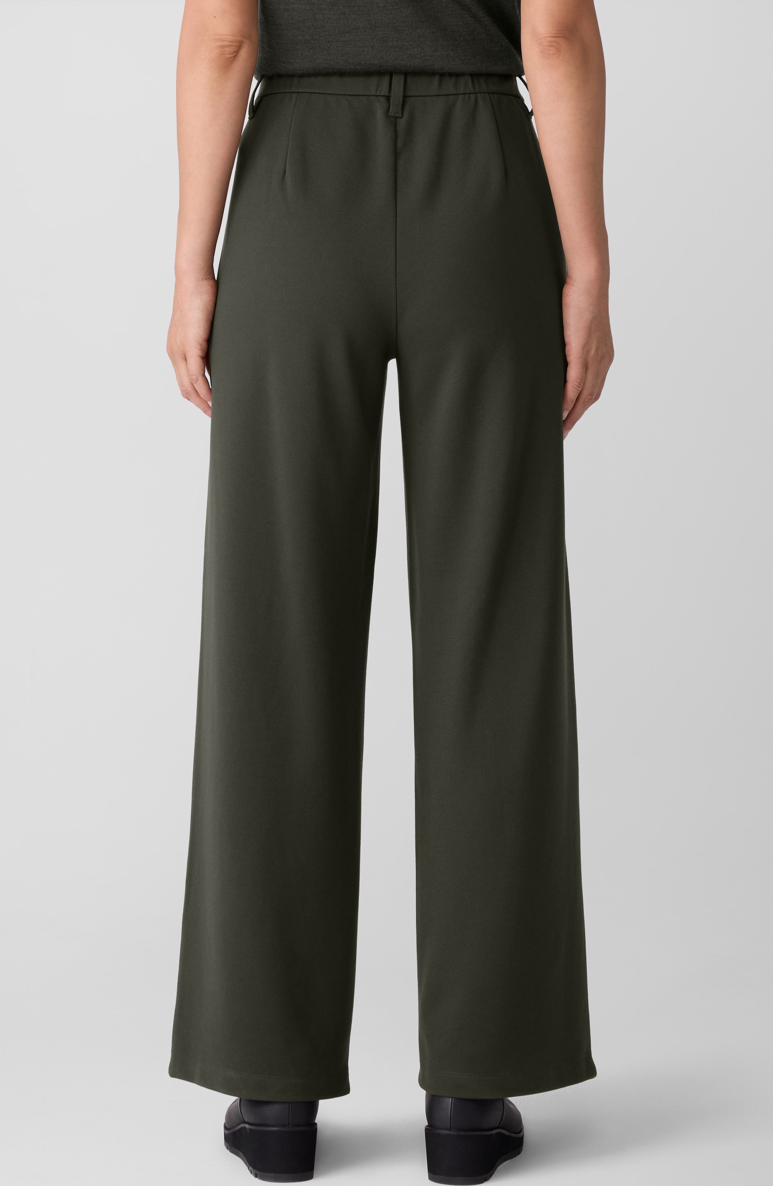 Eileen Fisher High Waist Wide Leg Pants