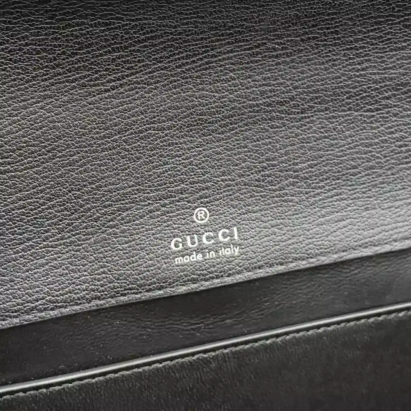 Gucci Dionysus Black Grained Leather Shoulder Bag product photo from LabelPicks