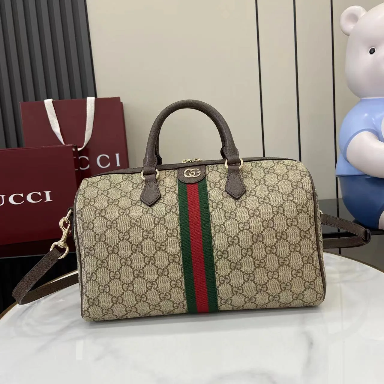 Gucci Brown Ophidia Top Handle Bag product photo from LabelPicks
