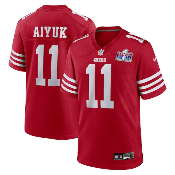 Brandon Aiyuk San Francisco 49ers Nike Super Bowl LVIII Game Jersey - Scarlet
