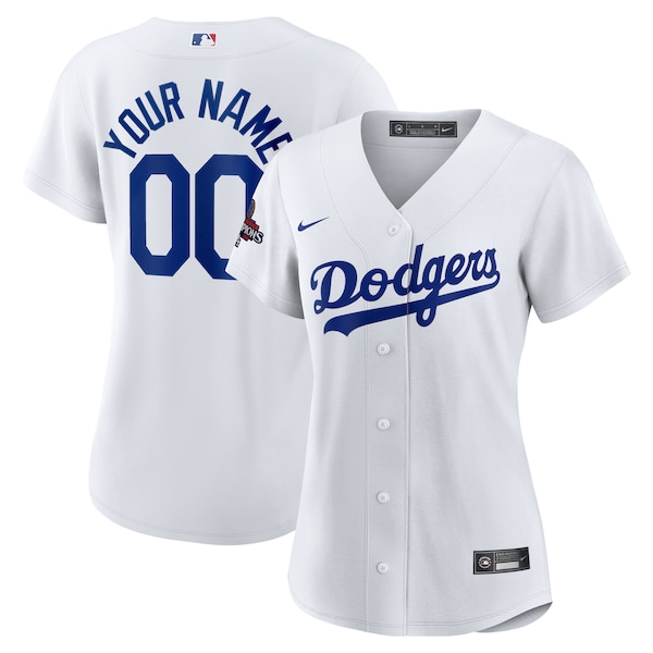 Los Angeles Dodgers Nike Women's 2024 World Series Champions Home Custom Replica Jersey - White