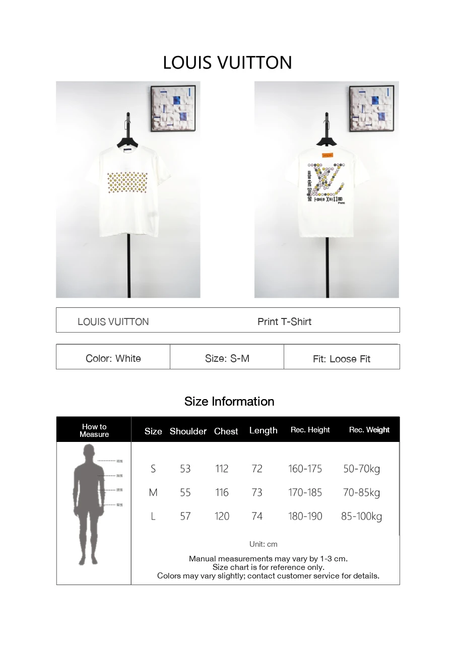 Louis Vuitton White Smiley Foam Print T-Shirt product photo from LabelPicks