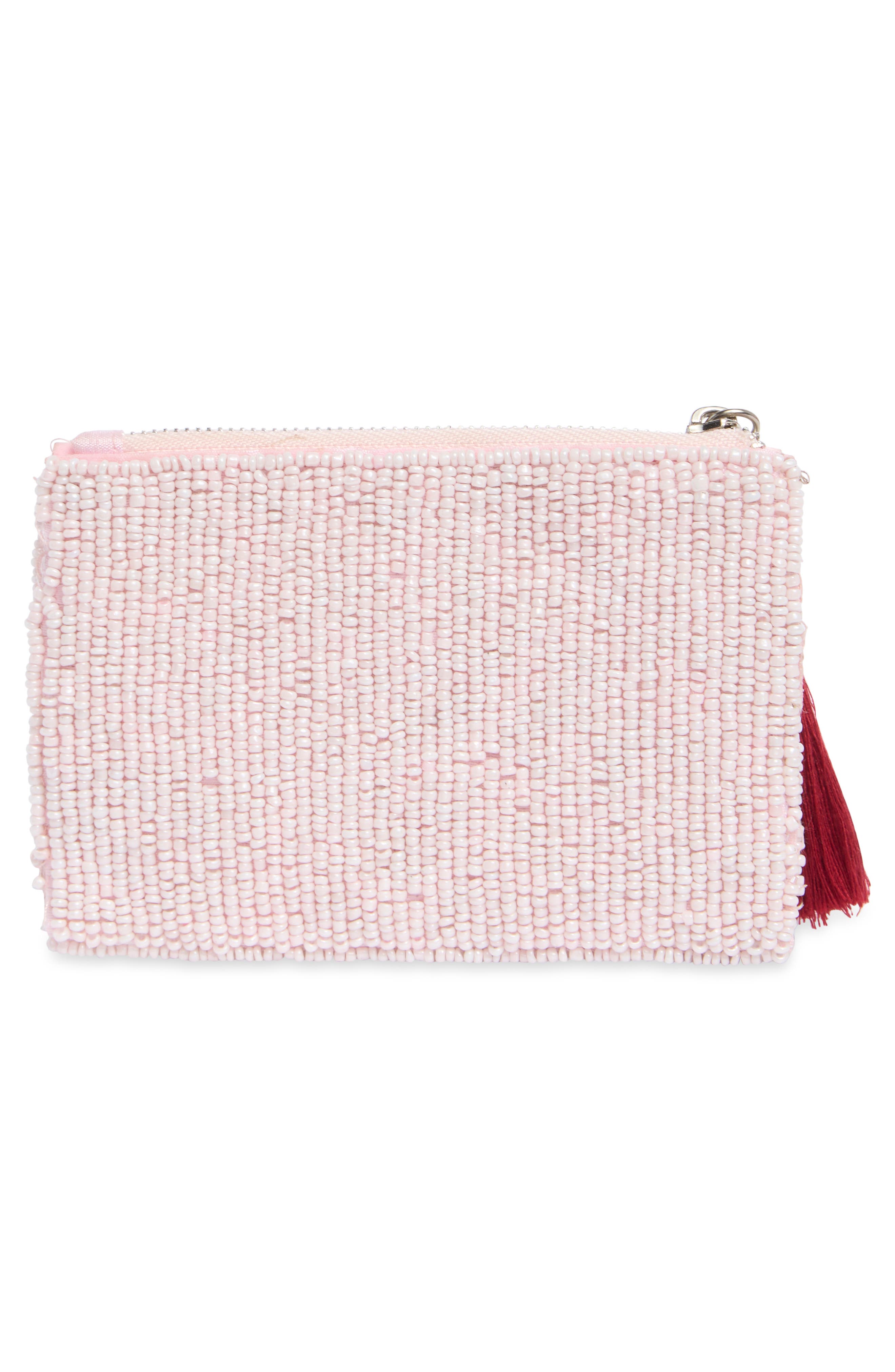 Collection XIIX Fresh Cherries Beaded Zip Pouch