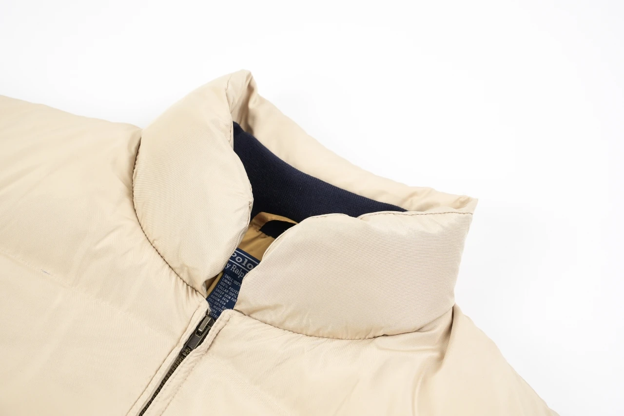 Ralph Lauren Beige Pony Embroidered Quilted Down Jacket product photo from LabelPicks