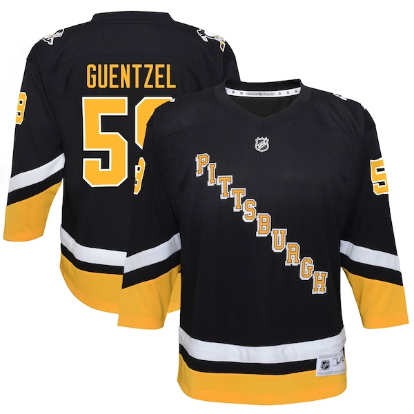 Jake Guentzel Pittsburgh Penguins Youth 2021/22 Alternate Replica Player Jersey - Black