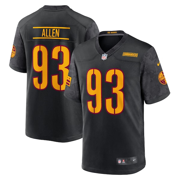 Jonathan Allen Washington Commanders Nike Alternate Game Player Jersey - Black/Burgundy/White