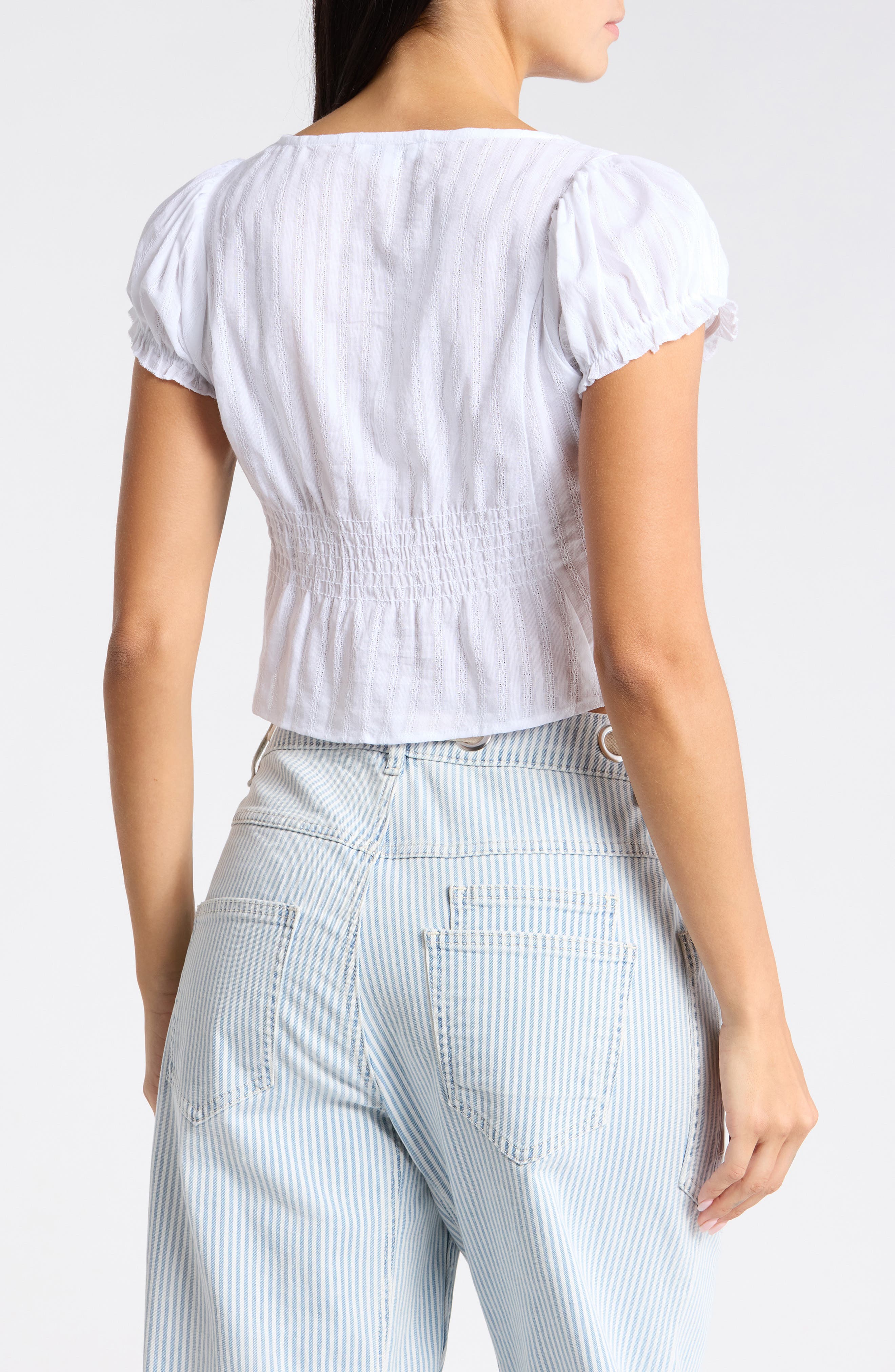 Vigoss Textured Collar Top